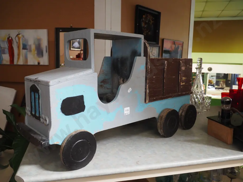 homemade wooden toy truck Image 1++