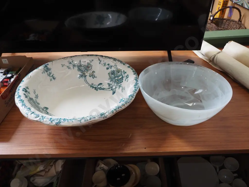 large wash bowl Diam-430, glass fruit bowl Image 1++
