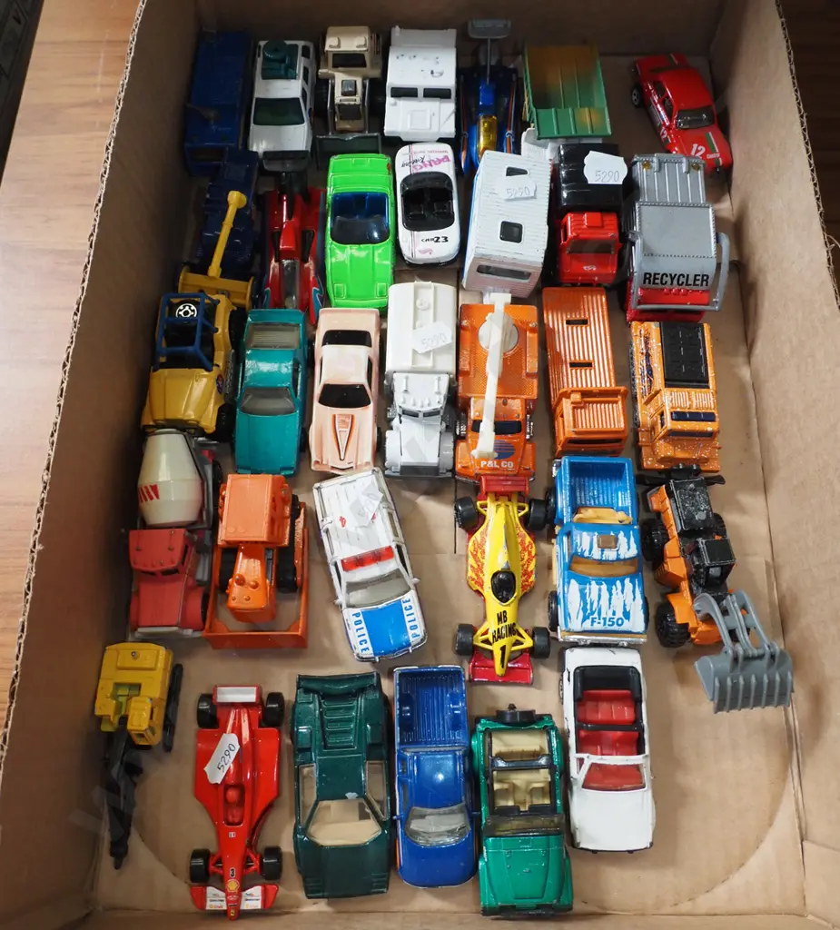 box of toy vehicles Image 1++