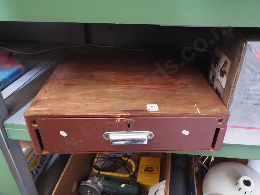 vintage wooden till drawer Image 1++