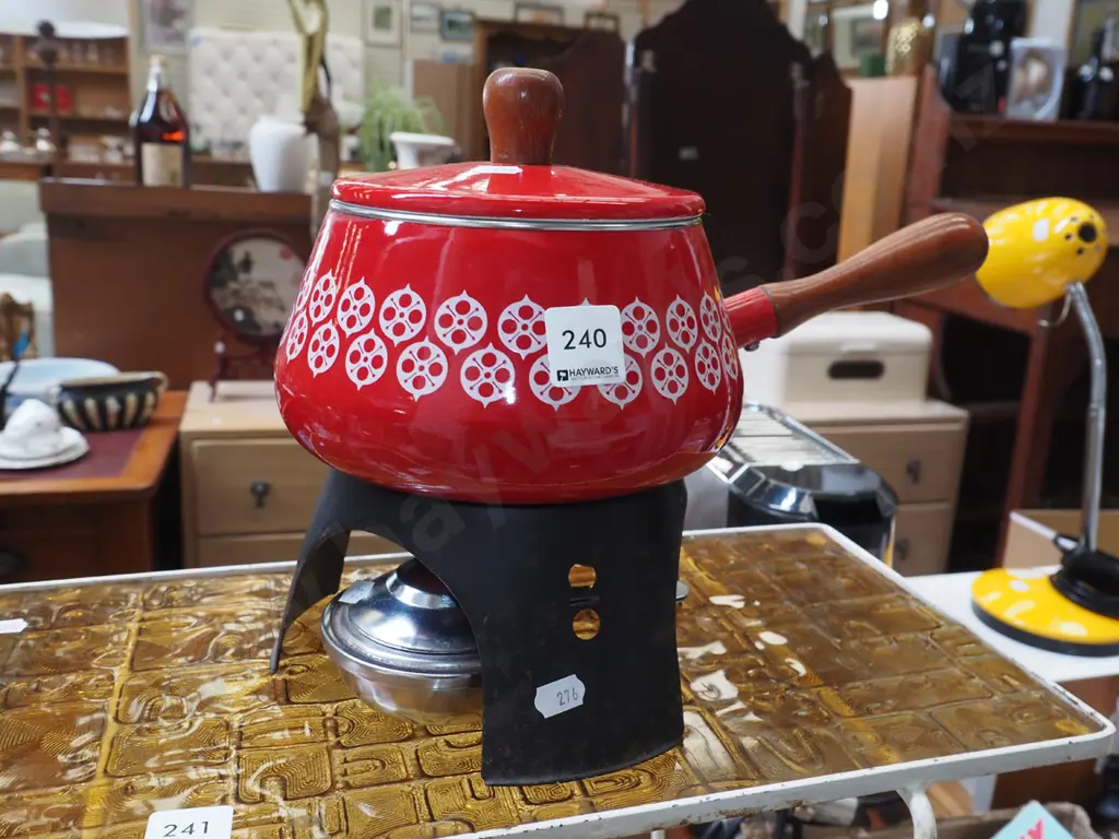 fondue pot and burner Image 1++