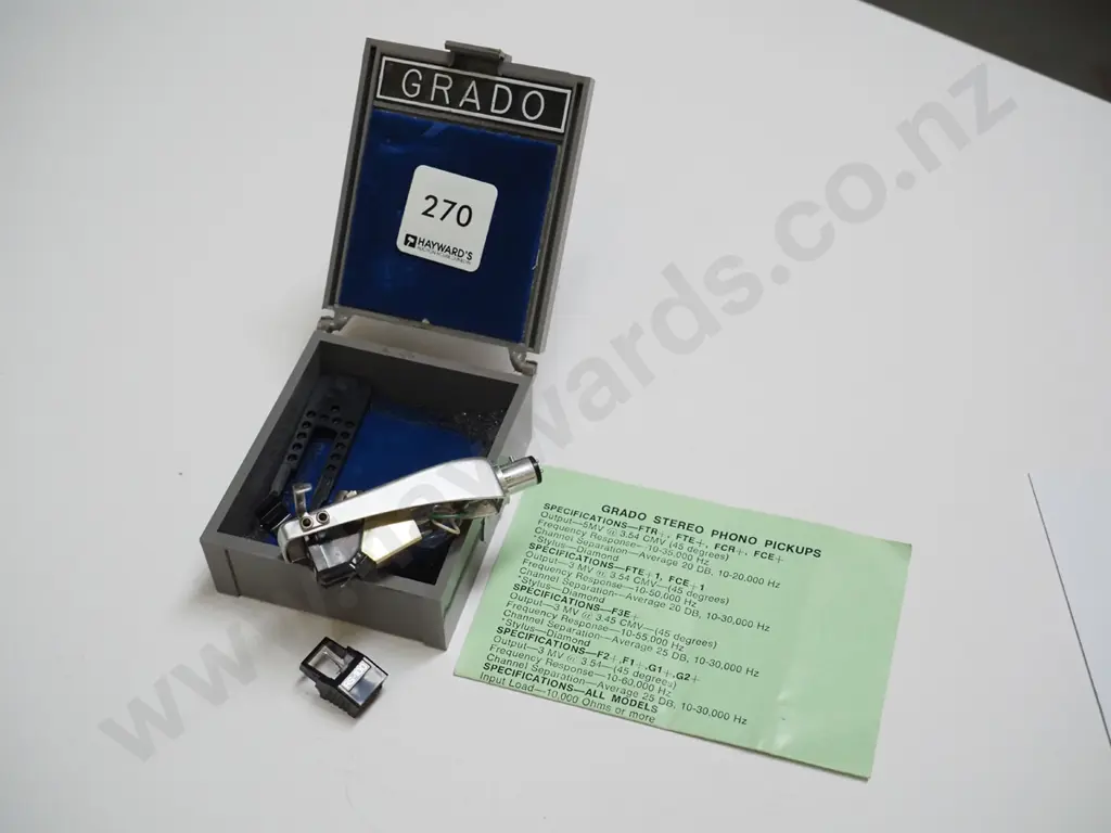 turntable headshell with Grado F-1+ cartridge etc. Image 1++