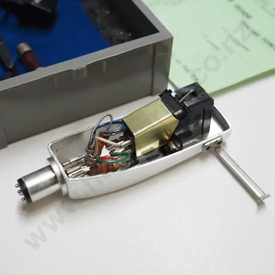 turntable headshell with Grado F-1+ cartridge etc.