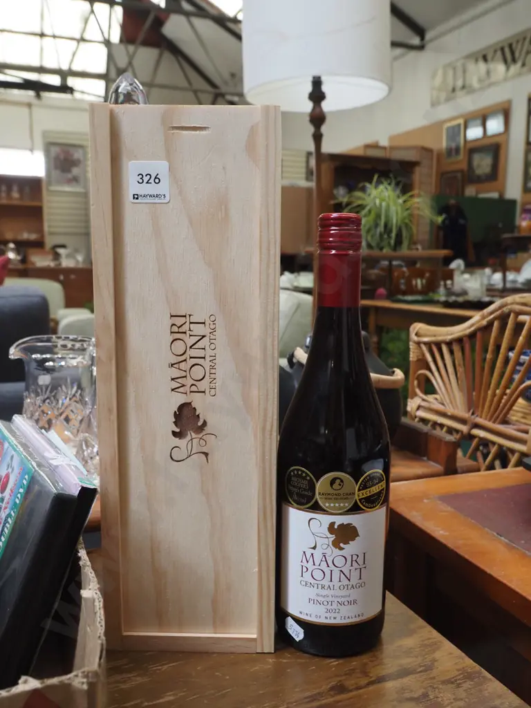 boxed bottle of Mari Point pinot noir 2022 Image 1++