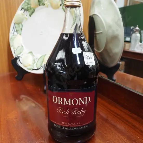 bottle of Ormond rich ruby sherry