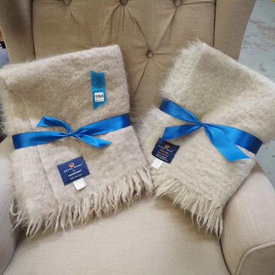 2x mohair throws 1300x1800