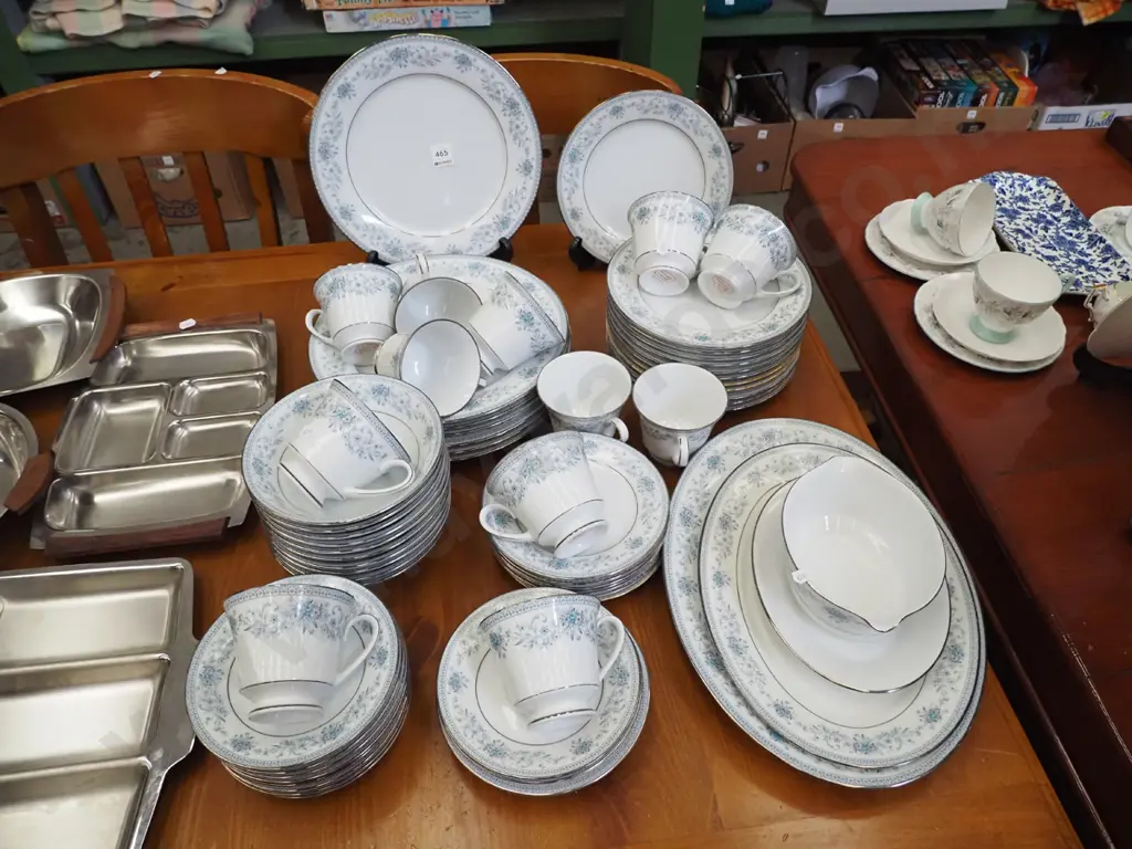 large assortment of Noritake Blue Hill dinner items Image 1++