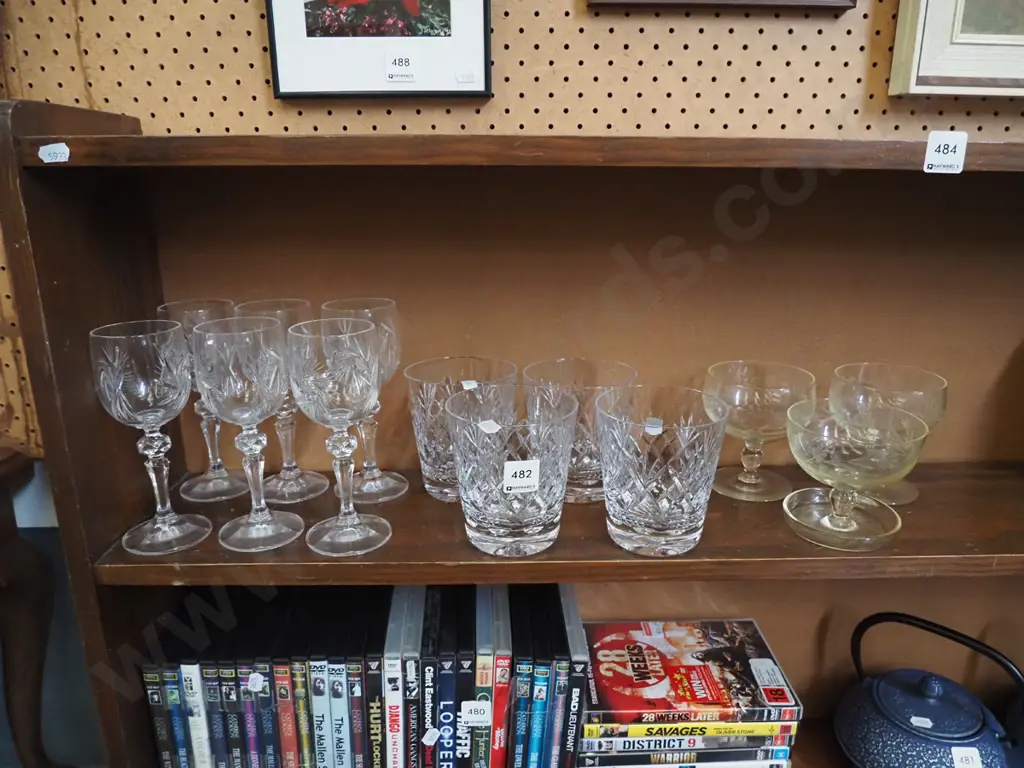 large cut crystal tumblers etc Image 1++