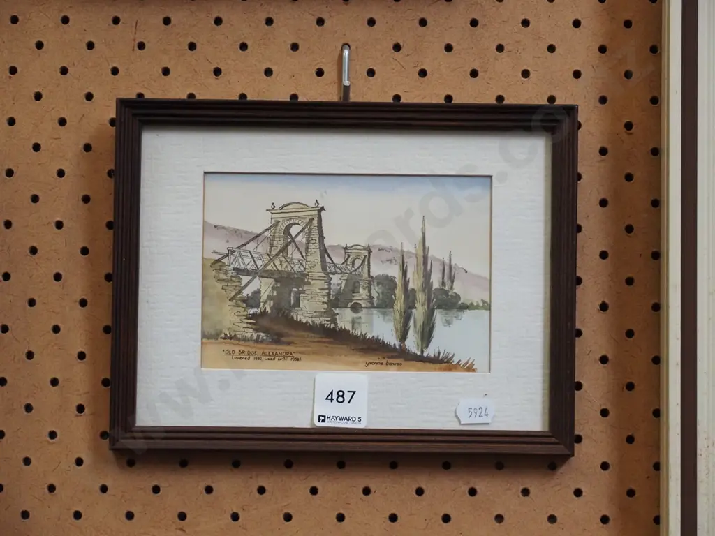 Yvonne Benson - hand coloured print - Alexandra Bridge Image 1++