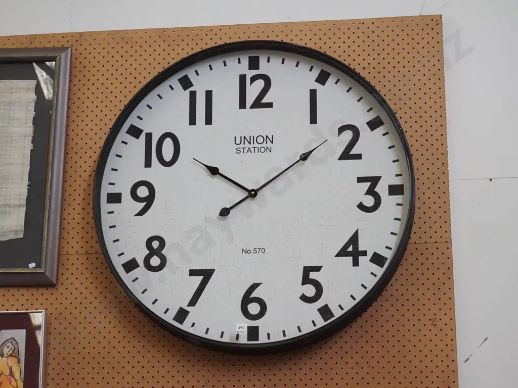 large reproduction station clock Diam-800 Image 1++