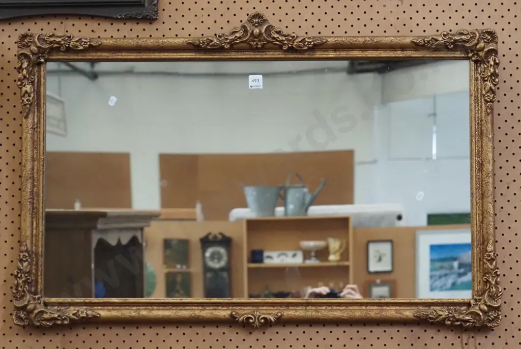 large gilt framed wall mirror Image 1++