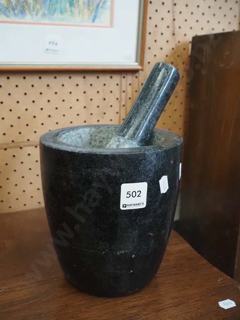 heavy stone mortar and pestle Image 1++