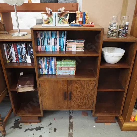 oak deco cupboard/bookcase - awarded to JA Scoullar for Amateur Dunedin Golf Champions