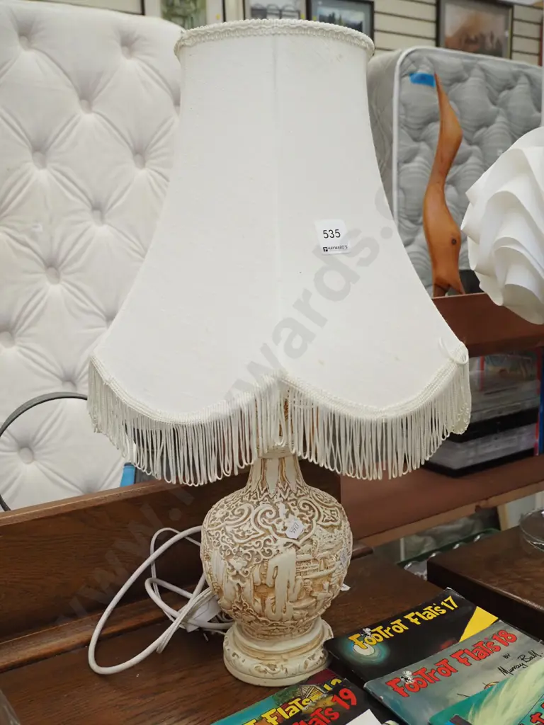 composite based Asian style table lamp H-520 Image 1++