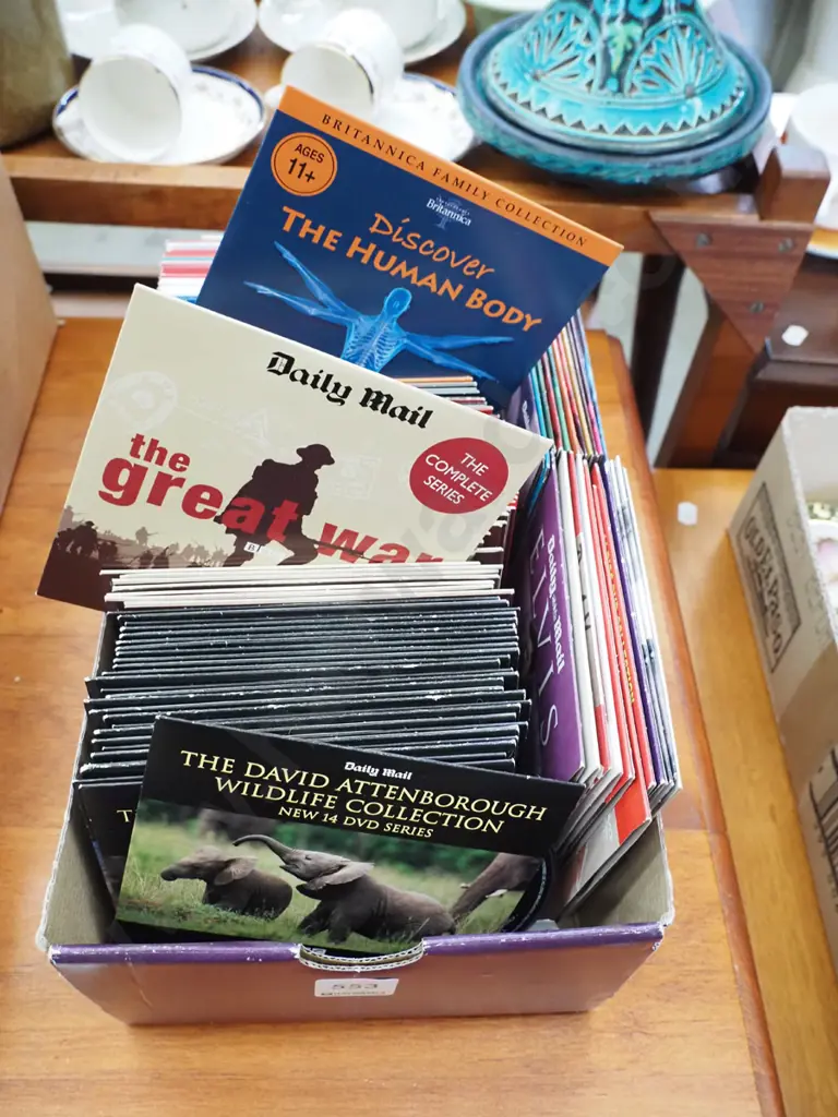 box of DVDs Image 1++