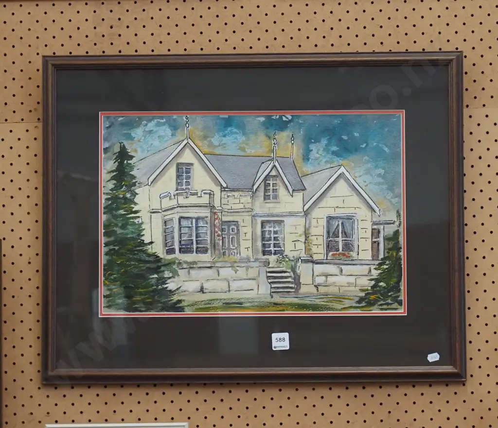 framed mixed media - house Image 1++