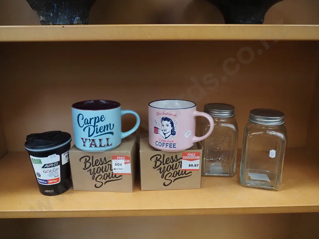 storage canisters, coffee cups, go cup Image 1++