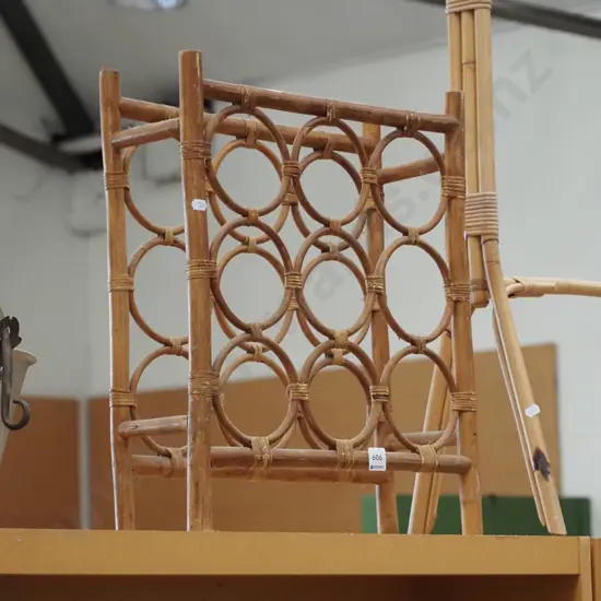 cane wine rack