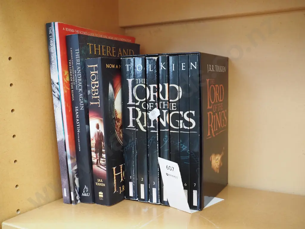 various Tolkien Lord of the Rings books Image 1++