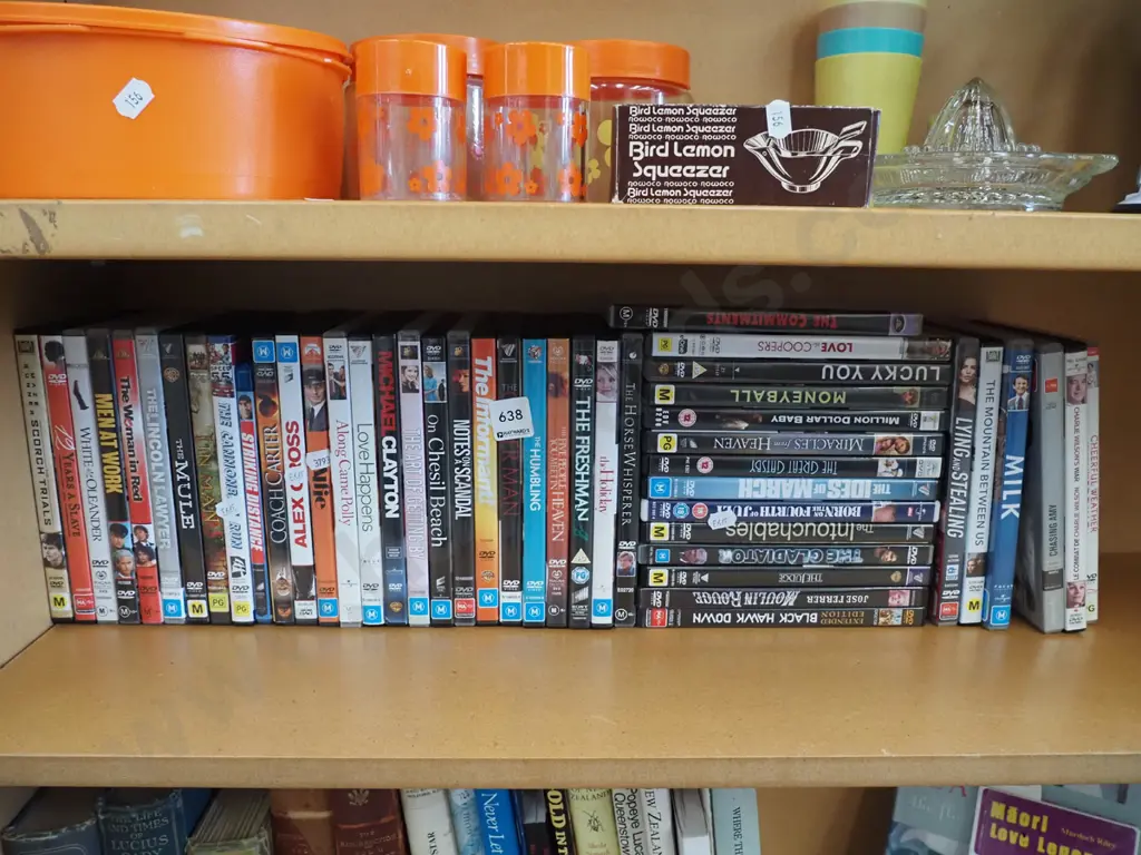 shelf of DVDs Image 1++