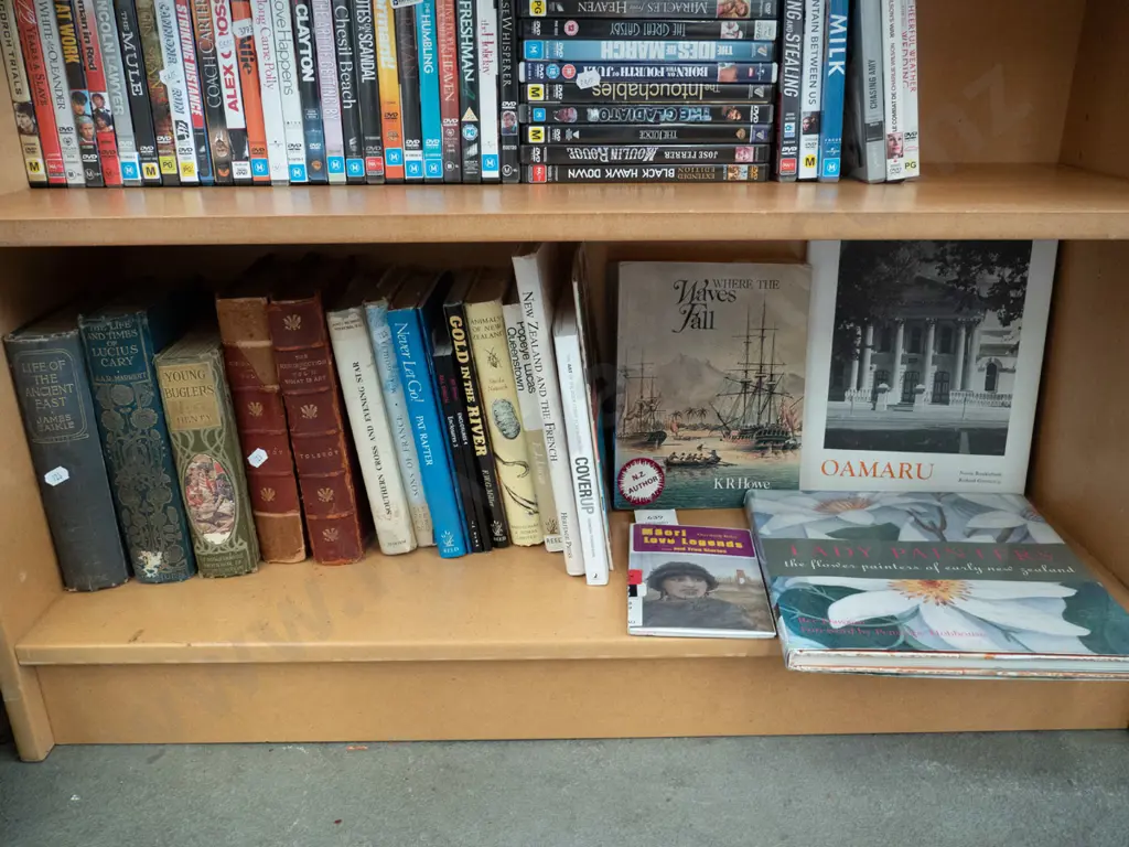 shelf of various books Image 1++