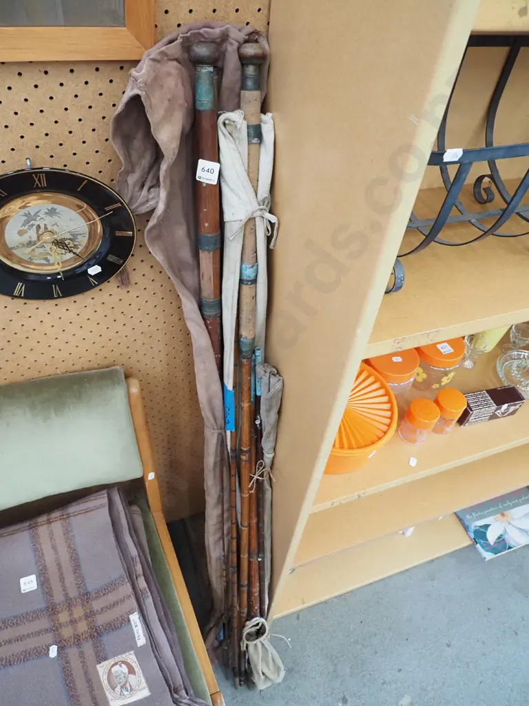 bundle of split cane fishing rods Image 1++
