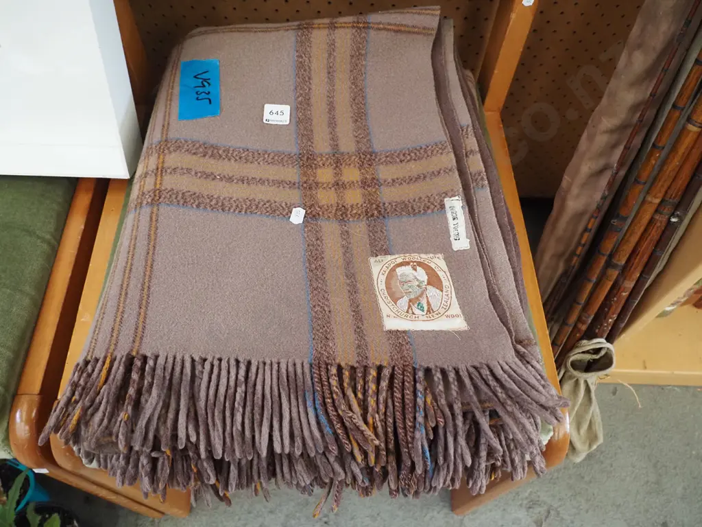 Kaiapoi Mills travel blanket Image 1++