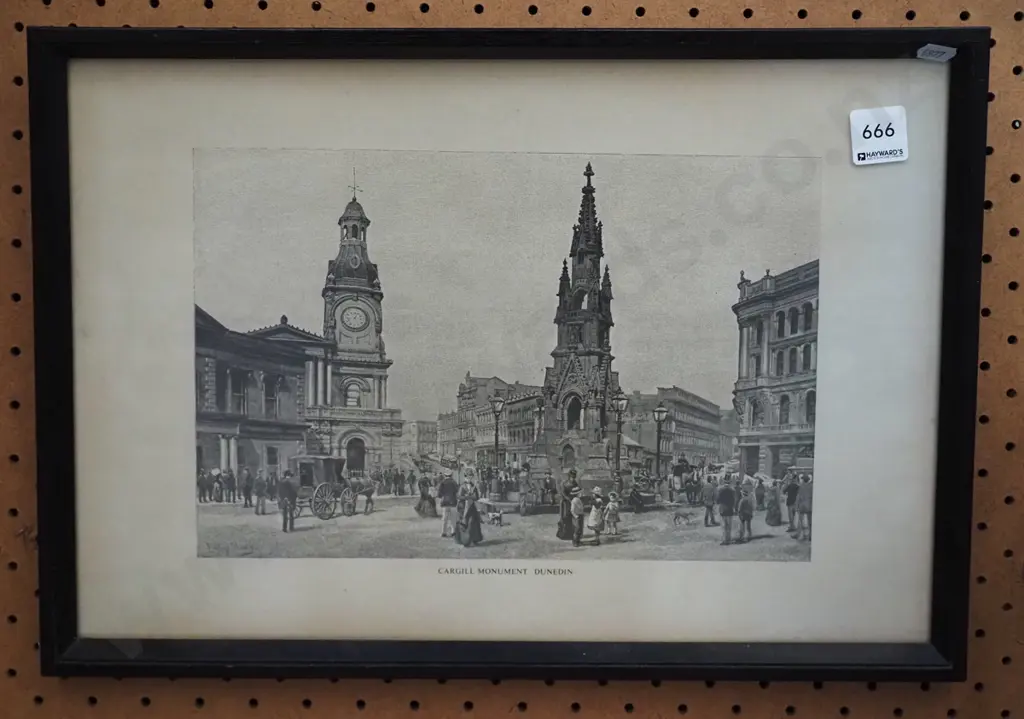framed print- Cargill Monument Dunedin Image 1++