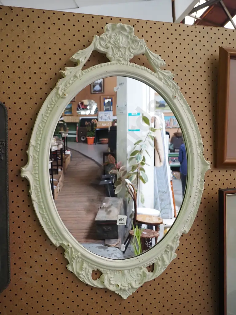 ornate oval wall mirror Image 1++