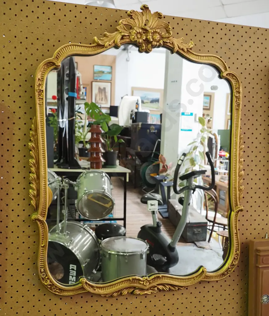 gilt framed wall mirror Image 1++