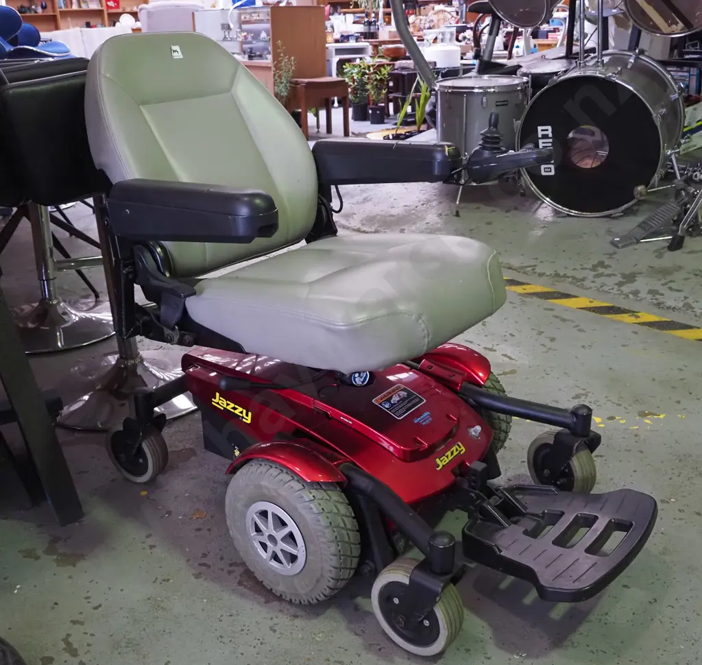 Pride Jazzy electric wheelchair with charger - working condition,comes with 2 rubber ramps Image 1++