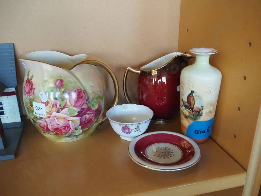 2x vases, sugar, pin dish etc Image 1++