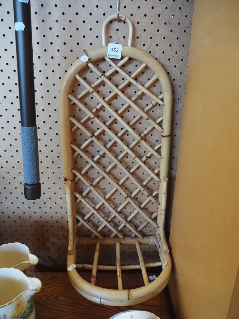 bamboo wall mounted plant stand Image 1++