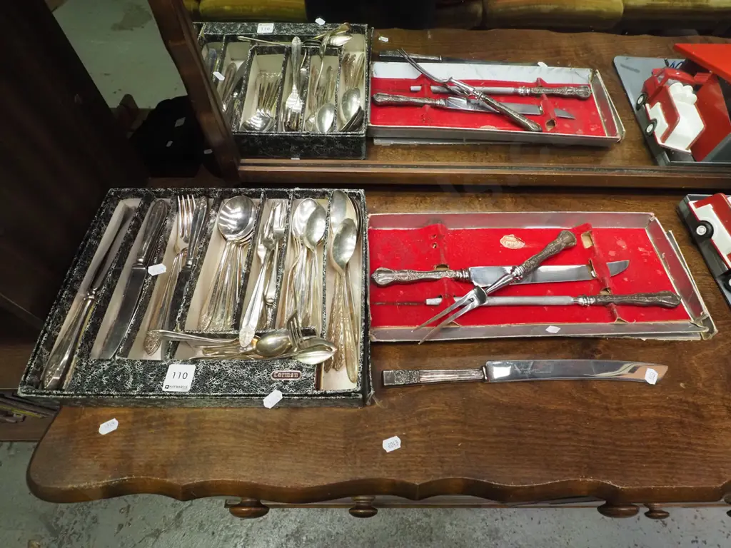 box; Carmen plated cutlery, Rodd carving set Image 1++
