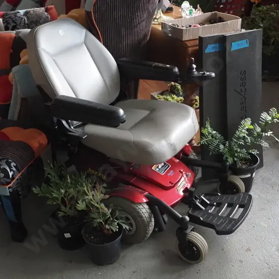 Pride Jazzy select 6 electric wheelchair with 2 soft ramps