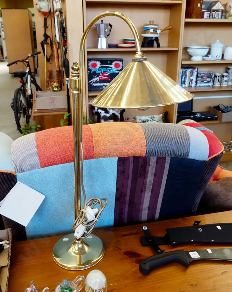 tall brass desk lamp H-690 Image 1++