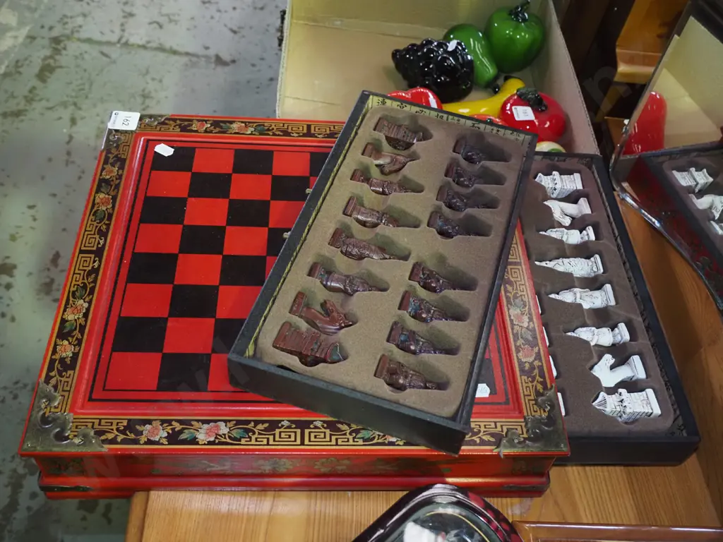 chess board and pieces Image 1++