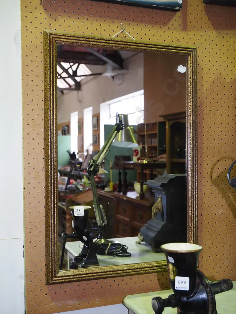 gilt framed wall mirror Image 1++