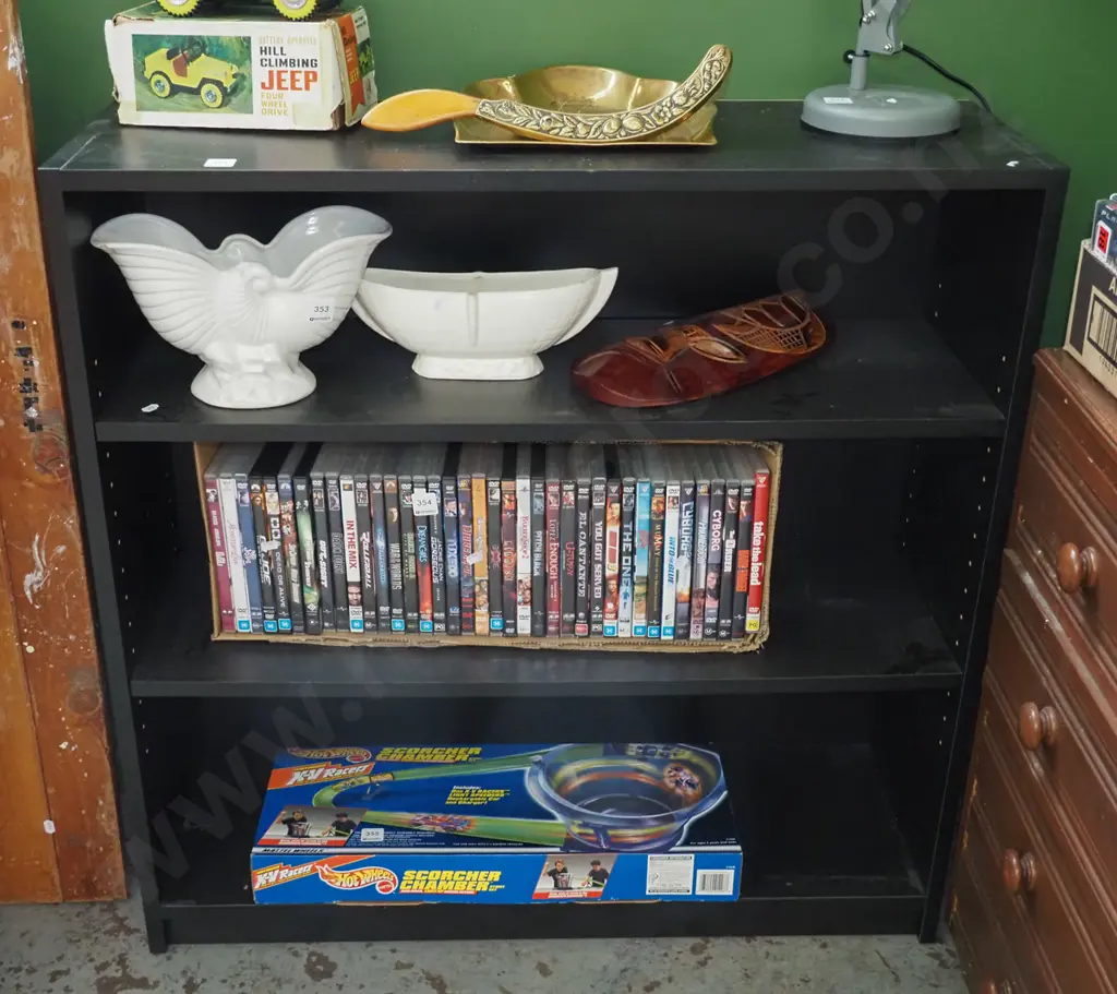 mdf black melteca bookcase Image 1++