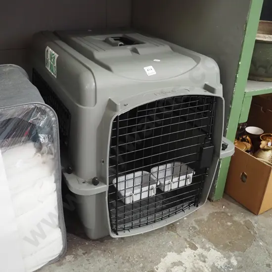 large Petmate plastic carrier