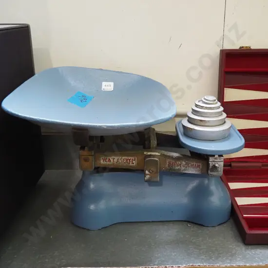 large vintage balance scales