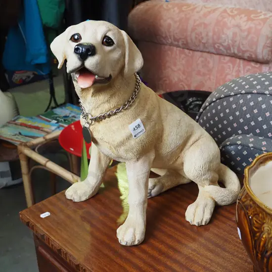 composite dog figurine H-360