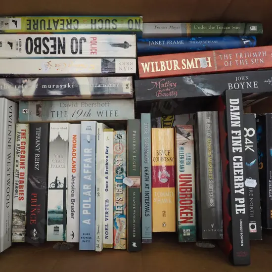 box of modern books