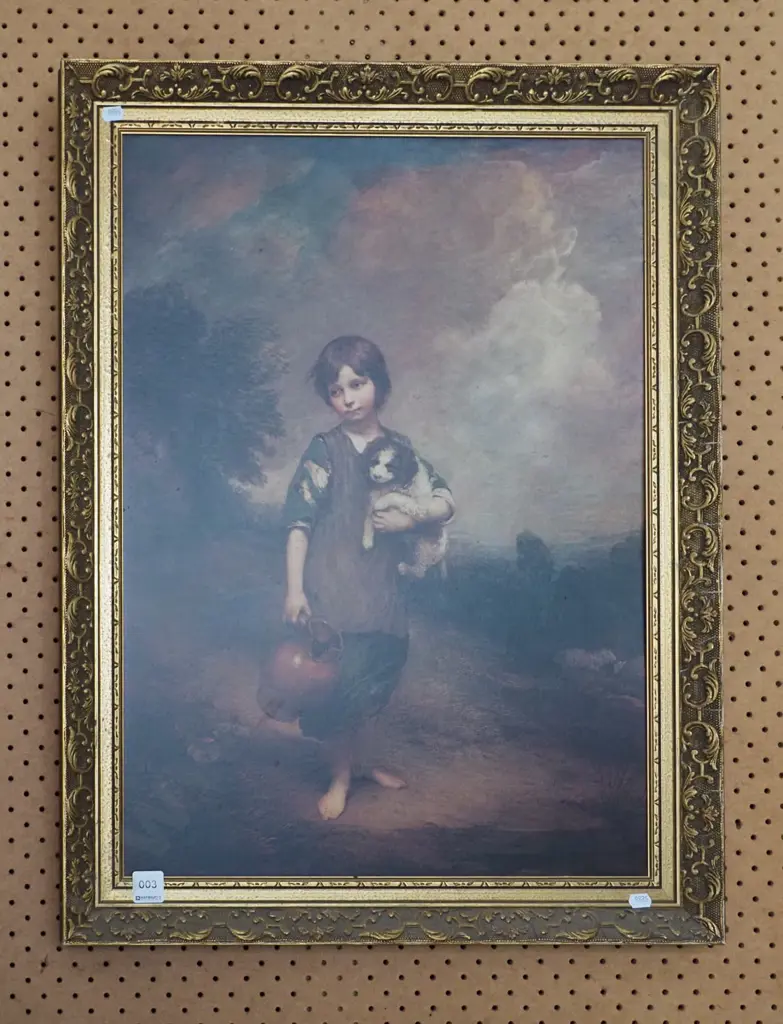 gilt framed Gainsborough print Image 1++