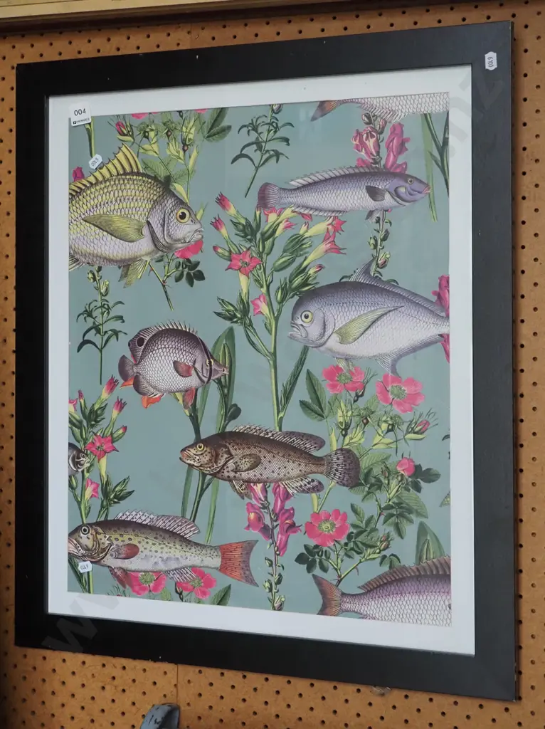framed fish print Image 1++