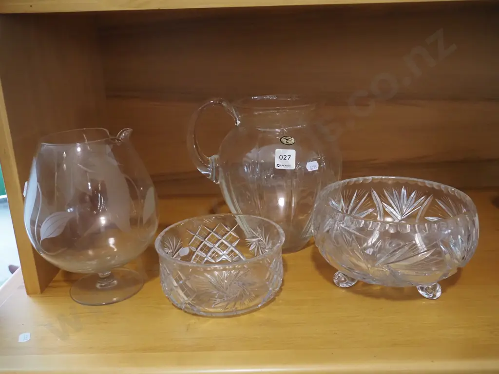 crystal bowls, 2x jugs Image 1++