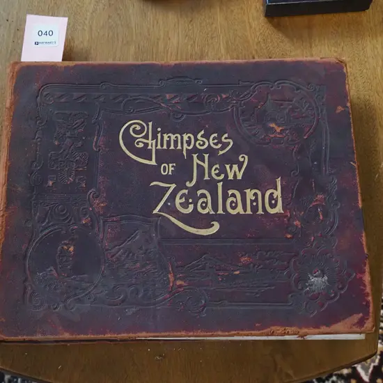 vintage photographic book - some water damage