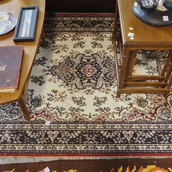 well worn acrylic floor mat L-1580 W-1180