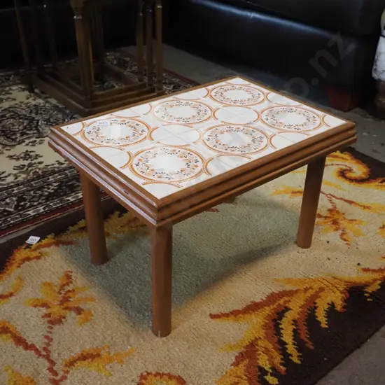 small tile top coffee table