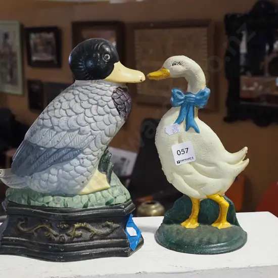 cast iron duck door stops